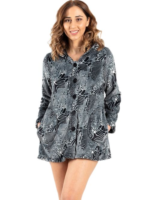 γυναικεία ρόμπα koyote 5053 animal μπροστά