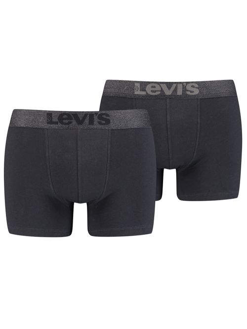 LEVIS Boxer Brief - Οργανικό Βαμβάκι - Black - Πακέτο με 2 