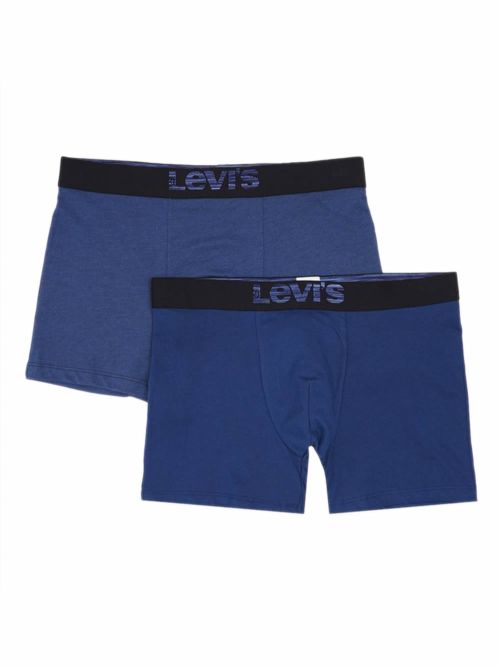 LEVIS Optical Illusion Boxer Brief - Οργανικό Eco Βαμβάκι - Dark Blue Combo - Πακέτο με 2 