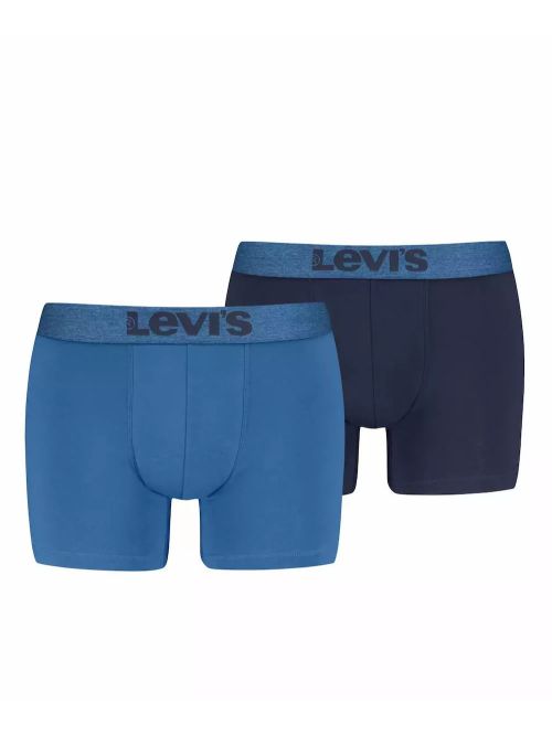 LEVIS Boxer Brief Melange WB - Οργανικό Eco Βαμβάκι - Blue Combo - Πακέτο με 2