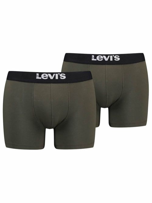 LEVIS Boxer Brief - Οργανικό Βαμβάκι - Khaki - Πακέτο με 2 