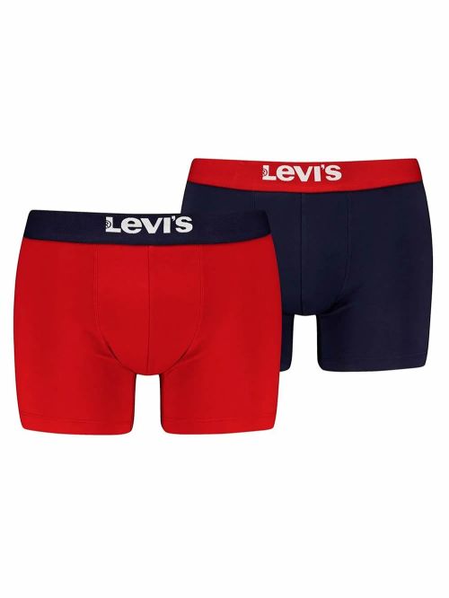 LEVIS Boxer Brief - Ελαστικό Βαμβάκι - Red Combo - Πακέτο με 2 