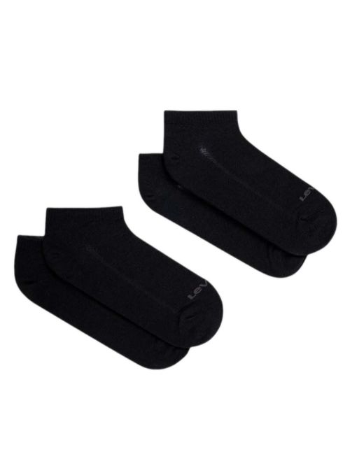 LEVIS Ανδρικά Σοσόνια - Black - Οργανικό Βαμβάκι & Tencel Bamboo - 2 Ζευγάρια