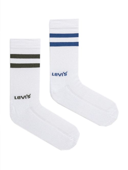 LEVIS Ανδρική Κάλτσα Αθλητική - White Combo - 2 Ζευγάρια
