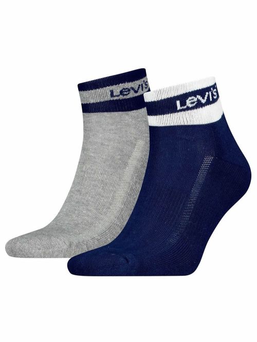 LEVIS Ανδρική Κάλτσα Ημίκοντη - Απαλό Οικολογικό Βαμβάκι - 2 Ζευγάρια 