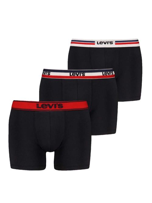 LEVIS Boxer Brief GiftBox Iconic - Οργανικό Βαμβάκι - Black Combo - Πακέτο με 3 