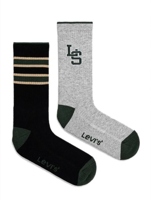 LEVIS Ανδρική Αθλητική Κάλτσα Κανονική - Green Combo - 2 Ζευγάρια