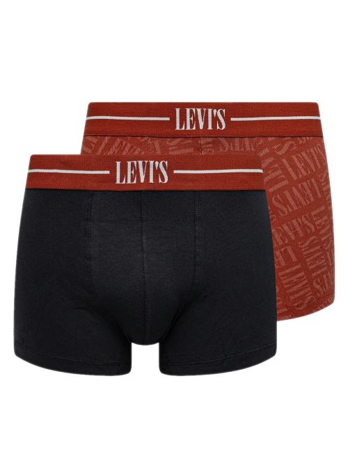 LEVIS Boxer Brief Discharge Logo - Red Combo - Ελαστικό Βαμβάκι - Πακέτο με 2