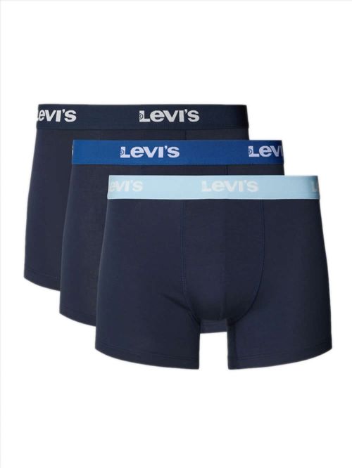 LEVIS Boxer Brief Repeat WB Logo - Ελαστικό Βαμβάκι - Blue Base - Πακέτο με 3 