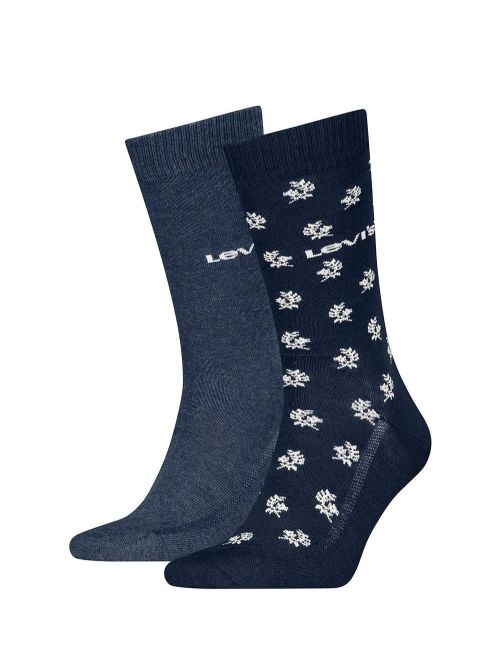 LEVIS Ανδρική Κάλτσα Κανονική - Navy Combo - 2 Ζευγάρια 