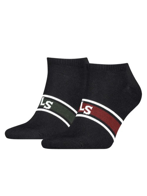 LEVIS Unisex Σοσόνι Logo - Black Combo - Απαλό Βαμβάκι - 2 Ζευγάρια