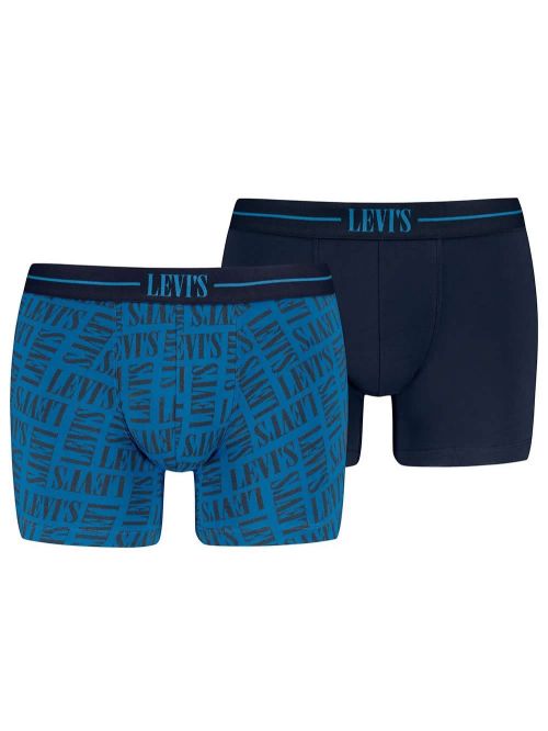 LEVIS Boxer Brief Logo - Οργανικό Βαμβάκι - Blue Combo - Πακέτο με 2 