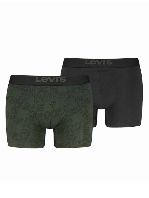LEVIS Boxer Brief Denim Inspired - Οργανικό Eco Βαμβάκι - Green Combo - Πακέτο με 2 