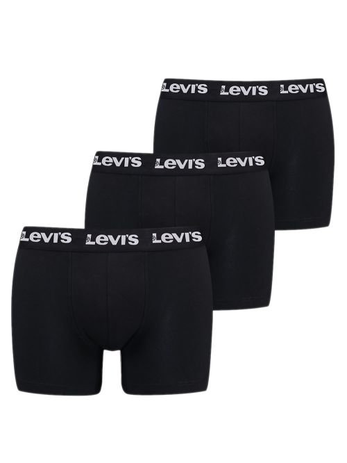 LEVIS Boxer Brief Repeat Logo - Ελαστικό Βαμβάκι - Black - Πακέτο με 3 