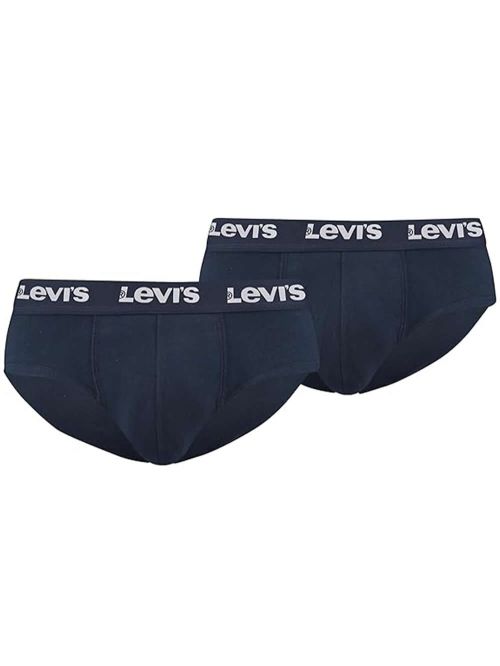 LEVIS Repeat Logo Slip - Ελαστικό Βαμβάκι - Navy - Πακέτο με 2 