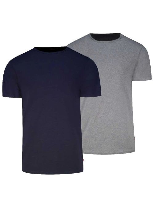 LEVIS Ανδρικά T-Shirt - Solid Crew - Ελαστικό Βαμβάκι - Πακέτο με 2