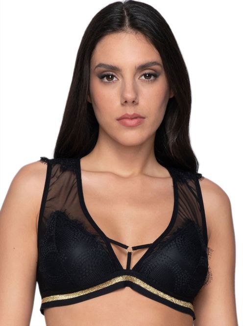 Bralette LUNA Cherry Push Up - Χωρίς Μπανέλα - Δαντέλα & Lurex 