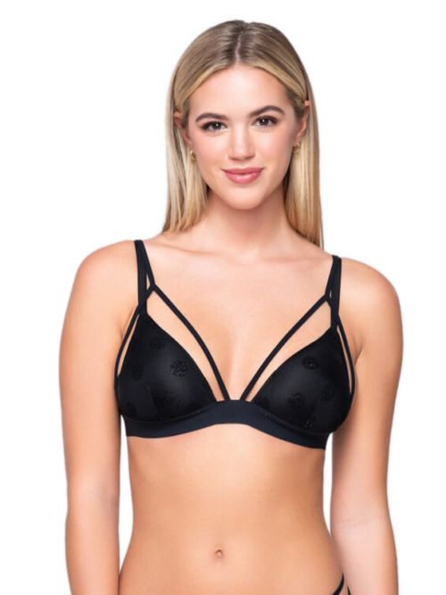 σουτιέν τρίγωνο luna 16001 μαύρο μπροστά