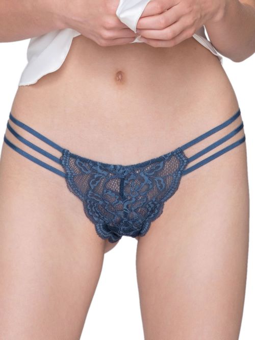 LUNA Brazilian Slip Party - Ελαστική Δαντέλα & Ανοίγματα 