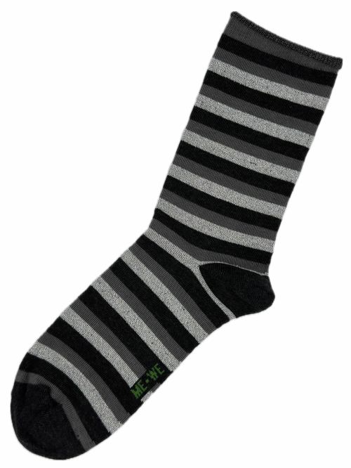 MEWE Γυναικεία Κάλτσα Lurex Stripes - Ελαστικό Βαμβάκι