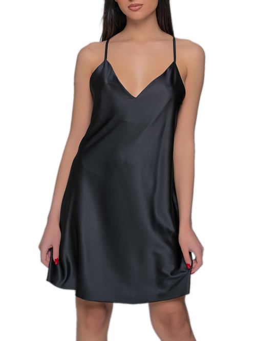 MILENA BY PARIS Νυχτικό & String - Σατέν