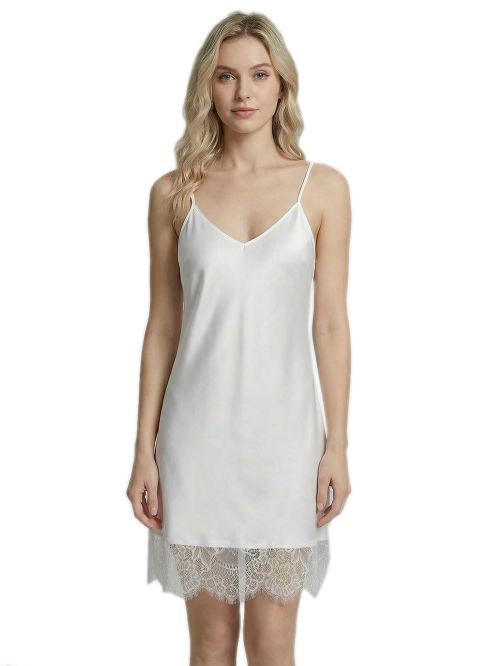 MILENA BY PARIS Νυχτικό Σετ με String - Απαλό Σατέν & Δαντέλα - Νυφική Πρόταση 