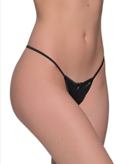 MILENA BY PARIS String - Σατέν Dots & Δαντέλα