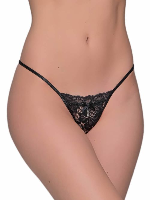 MILENA BY PARIS G-String - Floral Δαντέλα & Strass