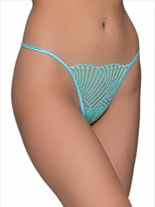 MILENA BY PARIS G-String - Πλεκτή Δαντέλα