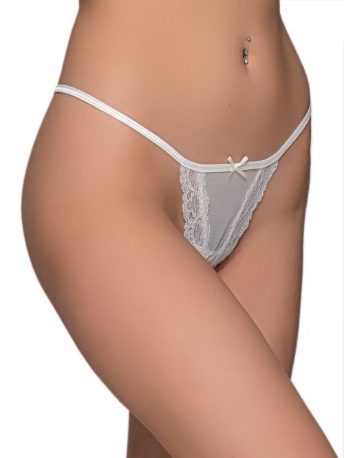 MILENA BY PARIS G-String - Διαφάνεια & Δαντέλα
