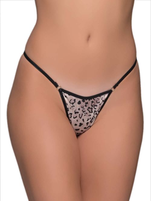 MILENA BY PARIS G-String - Σατέν Animal Print