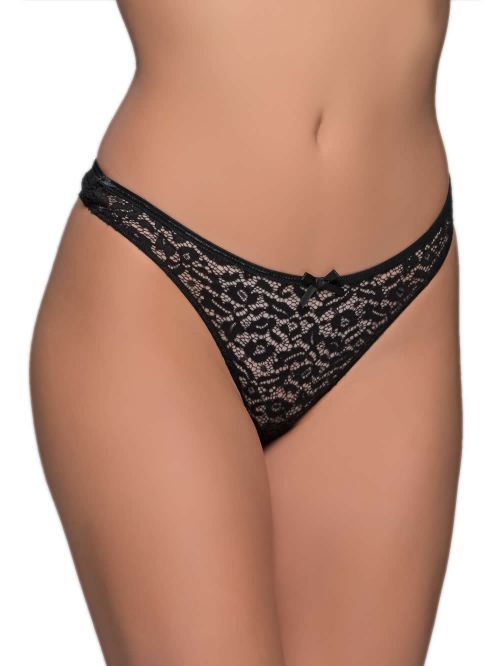 MILENA BY PARIS String - Floral Δαντέλα & Σατέν Φιόγκος