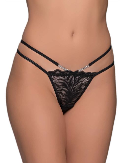 MILENA BY PARIS String - Floral Δαντέλα & Strass