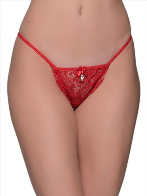 MILENA BY PARIS String - Απαλή Δαντέλα - Φάκελος Christmas - 2 Τεμάχια