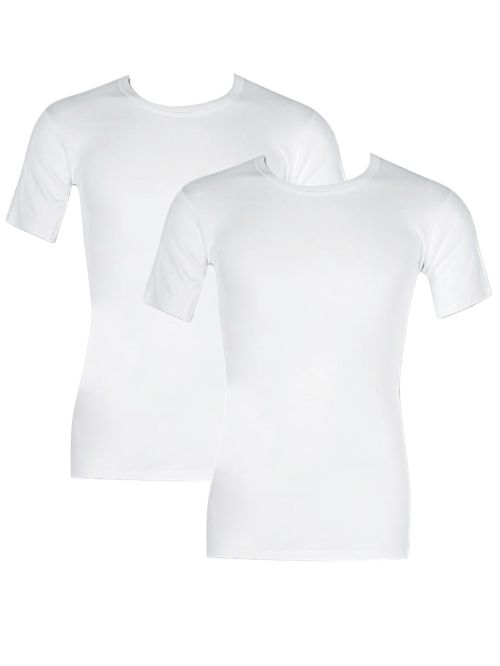 Minerva Ανδρική Κλασσική Φανέλα με Κοντό Μανίκι - 100% Αγνό Βαμβάκι - Συσκευασία με 2