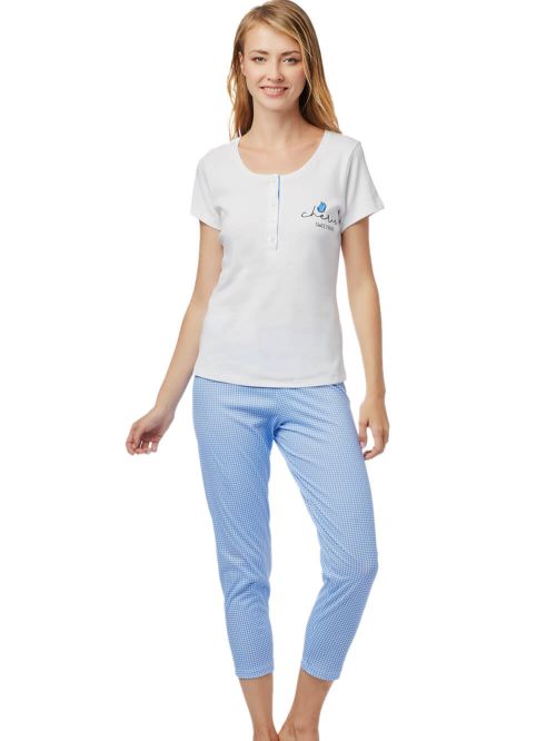 Γυναικεία Πυτζάμα minerva 52122-005 μπροστά