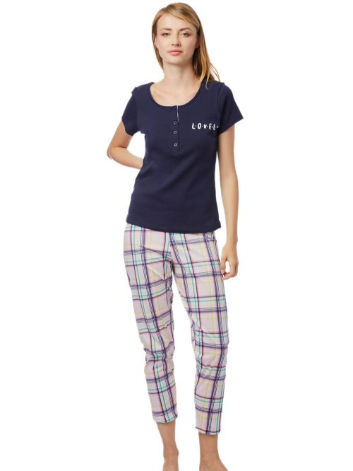 Γυναικεία Πυτζάμα Minerva 52122-100 μπροστά