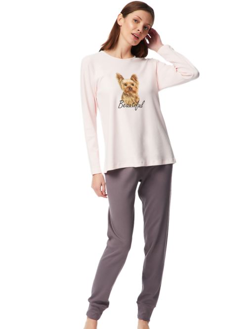 Γυναικεία Πυτζάμα MINERVA DARK ROMANCE- 100% Βαμβάκι Interlock