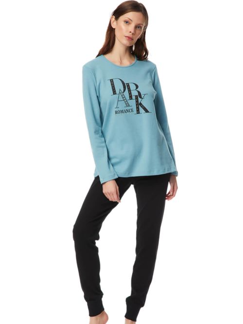 γυναικεία πυτζάμα minerva 52247-681 μπροστά