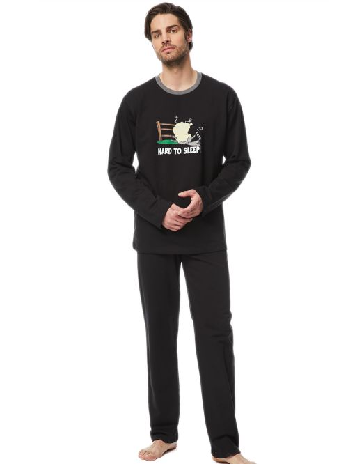 ανδρική πυτζάμα minerva 71042-045 μπροστά