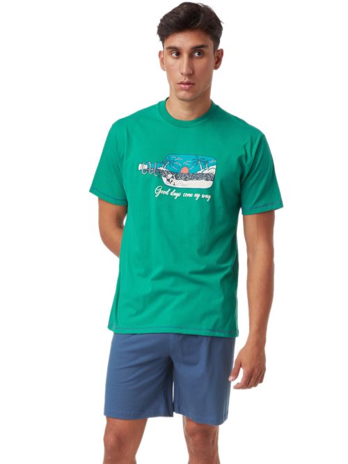 Ανδρική Πυτζάμα MINERVA Bottle - 100% Βαμβακερή