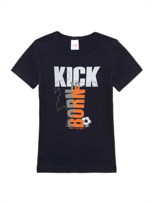 Παιδική Φανέλα MINERVA Kick για Αγόρι - Κοντό Μανίκι - 100% Βαμβακερή 