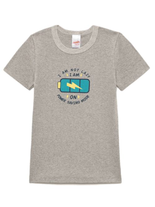 Εφηβική Φανέλα MINERVA Power Saving για Αγόρι - Κοντό Μανίκι - 100% Βαμβακερή 