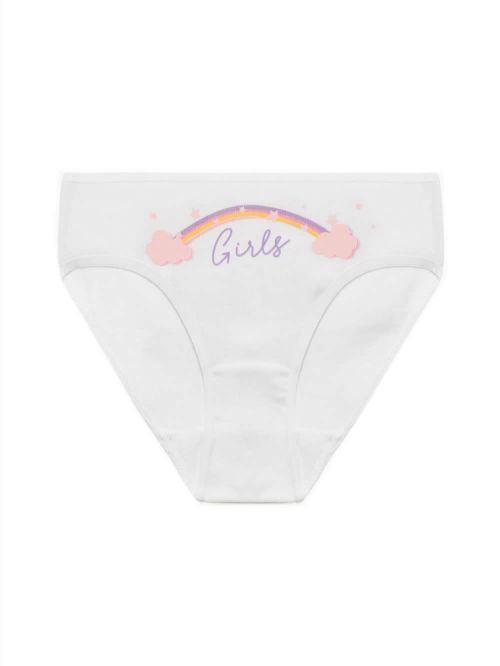 Εφηβικό Σλιπ MINERVA για Κορίτσι Rainbow - 100% Αγνό Βαμβάκι 