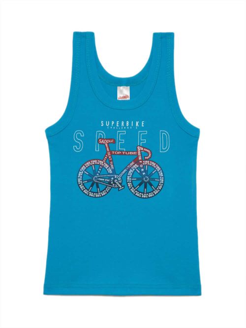 Εφηβική Φανέλα MINERVA για Αγόρι Bike - Λεπτή Τιράντα - 100% Βαμβακερή 