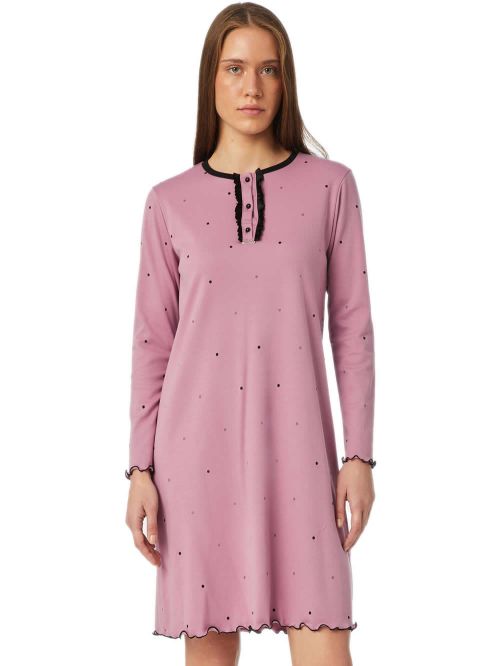 Γυναικείο Νυχτικό MINERVA Dots - Νέα Μαμά - 100% Βαμβακερό 