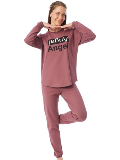 Γυναικεία Πυτζάμα MINERVA ANGEL Φούτερ - 100% Βαμβάκι Interlock