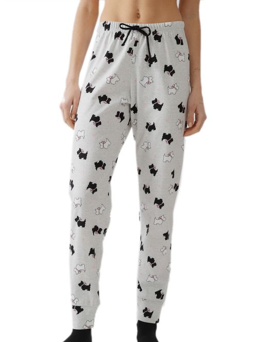 Γυναικείο Παντελόνι MINERVA Print - 100% Βαμβάκι Interlock