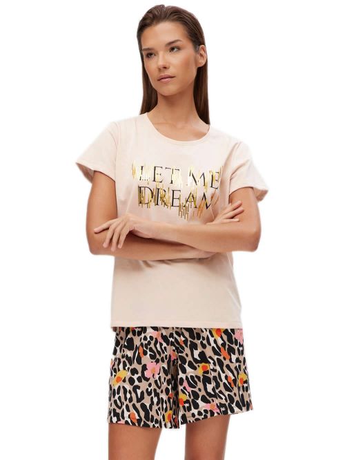 Γυναικεία Πυτζάμα MINERVA Animal Dream - 100% Βαμβακερή