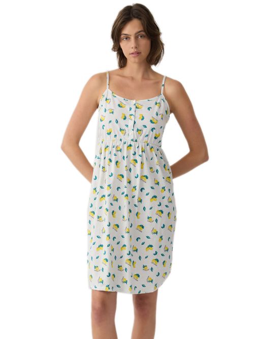 Γυναικείο Νυχτικό MINERVA Maternity Lemons - 100% Βαμβακερό